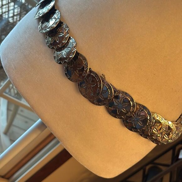 Vintage Stretch Metal Disc Belt - Picture 1 of 6